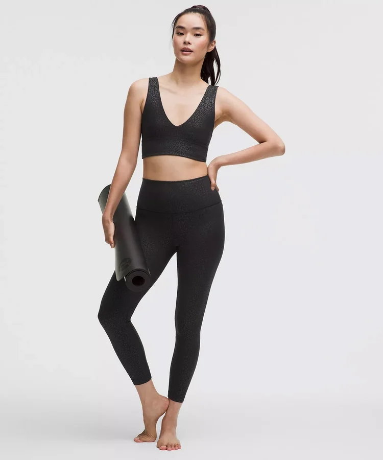 【MIDNIGHT MOVE】 7 leopard pants /追跡付 lululemon Black Leopardo Shift Print Collection - August